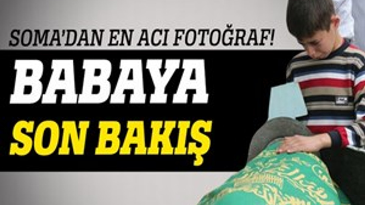 Soma�da madenci çocuğunun ağlatan fotoğrafı!