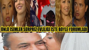 Ünlü isimler Ayşe Özyılmazel-Ali Taran çiftinin sürpriz evliliğini yorumladı!....VİDEO