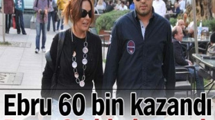 Ebru Gündeş Kıbrıs'ta 60 bin kazandı eşi 80 bin harcadı