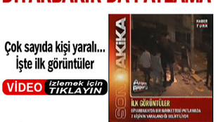 Diyarbakır'da patlama... VİDEO