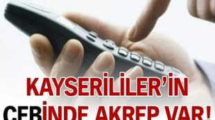 Kayserililerin 'ceb'inde akrep var!..