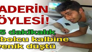 Genç kaleci kalbine yenildi!..