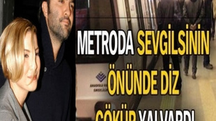 Şebnem Dönmez metroda diz çöküp yalvardı!..