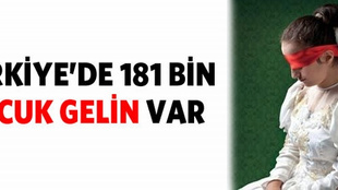 Türkiye'de 181 bin 'çocuk gelin' var