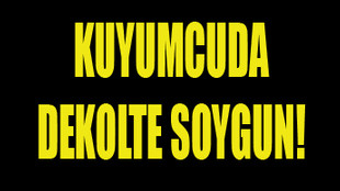 İstanbul'da 'dekolteli' soygun!..