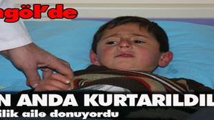 Bingöl'de 7 kişilik aile son anda kurtuldu