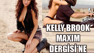 Kelly Brook Maxim'e soyundu