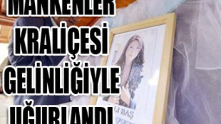 Mankenler Kraliçesi Aslı Baş, gelinliğiyle uğurlandı!