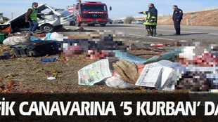 Kırıkkale'de korkunç kaza: 5 ölü