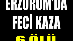 Erzurum'da yolcu otobüsü devrildi: 6 ölü