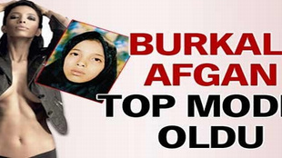 Burkalı Afgan top model oldu