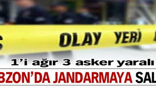 Trabzon'da jandarmaya saldırı