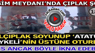 Taksim Meydanı'nda çıplak adam şoku!