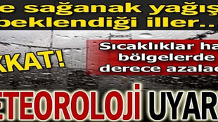 Meteoroloji'den yağış uyarısı!..