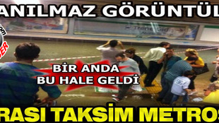 Taksim Metro istasyonunu su bastı!..