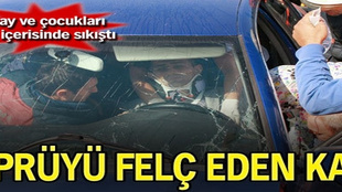 Köprüyü felç eden trafik kazası!...