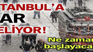 Kar İstanbul'a bu akşam düşecek!..