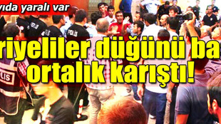 Suriyeliler düğünü bastı!