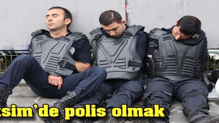 Çevik kuvvet polisleri yorgunluktan oldukları yere yığıldı!..