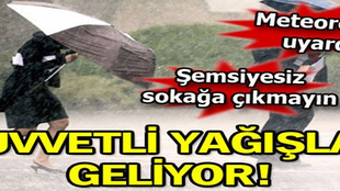 Marmara'ya yağış geliyor!..