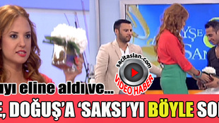 Ayşe Özyılmazel saksıyı eline aldı ve...