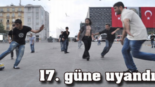 Taksim 17. güne sakin uyandı