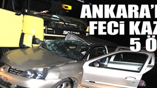 Ankara'da tüyler ürperten trafik kazası!..