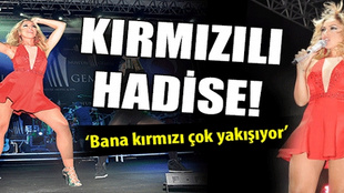 Hadise'nin iddialı kırmızısı!...