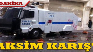 Taksim karıştı!