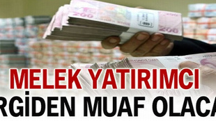 'Melek yatırımcı'ya vergi muafiyeti geliyor!