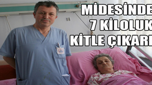 Midesinden 7 kiloluk kitle çıkarıldı!..