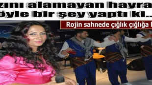 Bir hayranı Rojin'in elini ısırdı!..