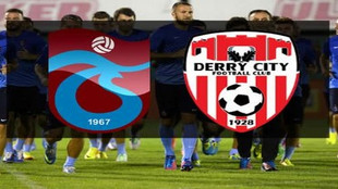 Trabzonspor Derry City'yi 4-2 yendi!..