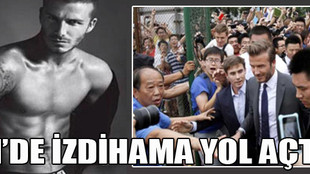 Çin'de David Beckham izdihamı!..