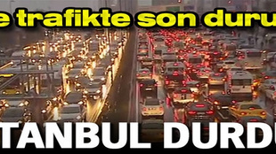 İstanbul'da soğuk ve trafik çilesi!..