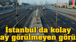 Bomboş bir İstanbul trafiği!...