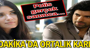 Polis dizi sahnesini gerçek sanınca...