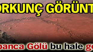 Sapanca Gölü kızıla büründü!..