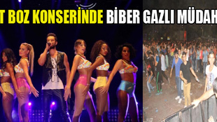 Şok!... Murat Boz konserinde biber gazlı müdahale!...