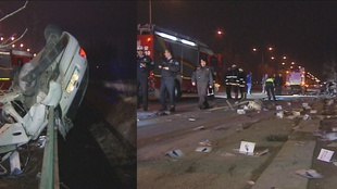 Ankara'da tüyler ürperten trafik kazası!..