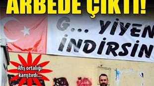 Trabzon'da 'afiş' arbedesi!..