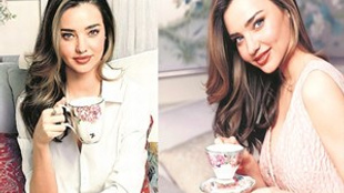 Miranda Kerr'den 'çay saati' pozları!