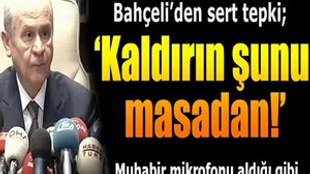 Devlet Bahçeli: 'Kaldırın şu TRT mikrofonunu'