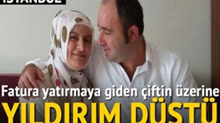 Mutlu çiftin üstüne yıldırım düştü!..