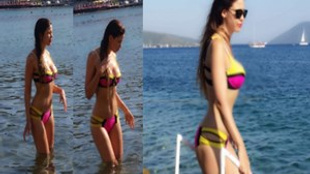 Güzel Model Bodrum sahillerinde nefes kesti!