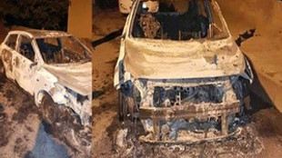 Bitlis’te polis aracı yakıldı