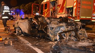 Ankara'da dehşet veren trafik kazası!