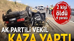 AK Partili vekil kaza yaptı: 2 ölü
