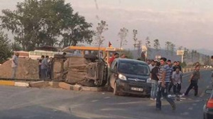 Denizli'de yürek burkan trafik kazası!..