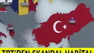 TRT'den skandal bir harita!